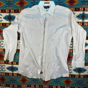 Diamante‎ Couture Collection Dress Shirt Striped Long Sleeve Tallman 17½ 36/37